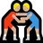 People Wrestling: Medium-Light Skin Tone