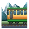 Emoji Ferrovia di montagna 🚞 image - Huawei Harmony OS style