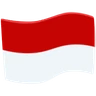 Flag: Indonesia Emoji 🇮🇩 image - Facebook Messenger (2016) style