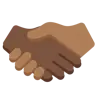Handshake: Dark Skin Tone, Medium-Dark Skin Tone Emoji 🫱🏿‍🫲🏾 image - Twitter / X (Twemoji) style