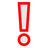 White Exclamation Mark