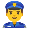 Man Police Officer Emoji 👮‍♂️ image - Google Noto Color style