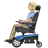 Person In Motorized Wheelchair: Medium-Light Skin Tone