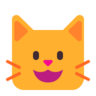 猫脸 Emoji 🐱 image - Microsoft Classic 2D style