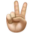 Victory Hand: Medium-Light Skin Tone
