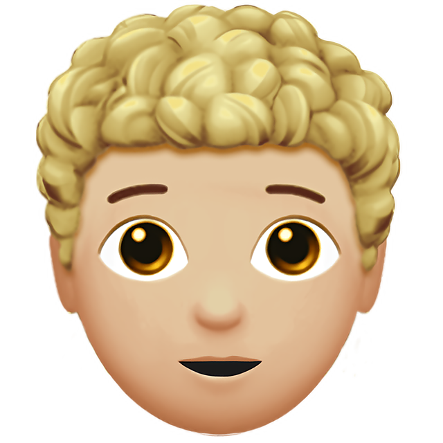 Person: Medium-Light Skin Tone, Curly Hair