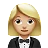 Woman In Tuxedo: Medium-Light Skin Tone