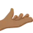 Palm Up Hand: Medium-Dark Skin Tone