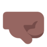 Right-Facing Fist: Medium-Dark Skin Tone Emoji 🤜🏾 image - Microsoft Classic 2D style