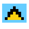 Flag: St. Lucia Emoji 🇱🇨 image - SerenityOS style