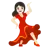 Woman Dancing: Light Skin Tone