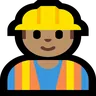 Construction Worker: Medium Skin Tone Emoji 👷🏽 image - Microsoft Windows 10 Segoe UI Emoji style