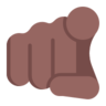 Index Pointing At The Viewer: Medium-Dark Skin Tone Emoji 🫵🏾 image - Microsoft Classic 2D style