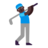 Man Golfing: Dark Skin Tone