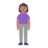 Woman Standing: Medium Skin Tone