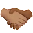 Handshake: Medium Skin Tone, Medium-Dark Skin Tone
