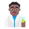 Man Scientist: Medium-Dark Skin Tone Emoji 👨🏾‍🔬 image - Microsoft Classic 2D style