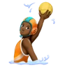 Person Playing Water Polo: Medium-Dark Skin Tone Emoji 🤽🏾 image - Huawei Harmony OS style