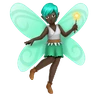 Fairy: Dark Skin Tone Emoji 🧚🏿 image - Huawei Harmony OS style