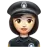 Woman Police Officer: Light Skin Tone