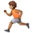 Person Running: Medium Skin Tone