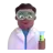 Man Scientist: Medium-Dark Skin Tone