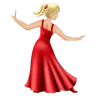 Woman Dancing: Medium-Light Skin Tone Emoji 💃🏼 image - Huawei Harmony OS style