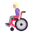 Woman In Manual Wheelchair: Medium-Light Skin Tone