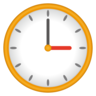 Saat yüzü üç oclock Emoji 🕒 image - Emojidex style