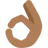 Ok Hand: Medium-Dark Skin Tone