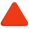 Emoji Triangolo rosso up-pointing 🔺 image - Skype style