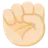 Raised Fist: Light Skin Tone