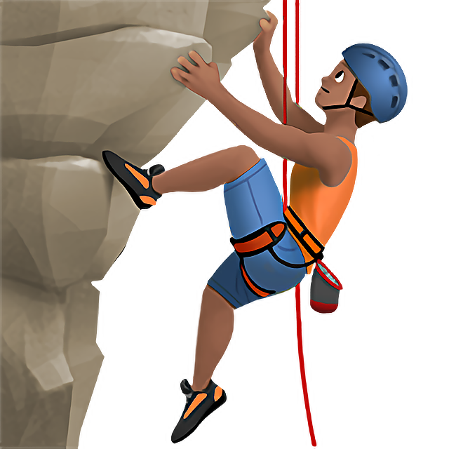 Man Climbing: Medium Skin Tone