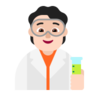 Scientist: Light Skin Tone Emoji 🧑🏻‍🔬 image - Microsoft Classic 2D style