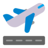 Emoji Partenza in aereo 🛫 image - Microsoft Classic 2D style