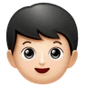 Boy: Light Skin Tone Emoji 👦🏻 image - Huawei Harmony OS style