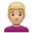 Man Frowning: Medium-Light Skin Tone