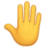 Podniesiony tył ręki Emoji 🤚 image - Huawei Harmony OS style