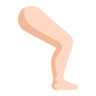 Leg: Light Skin Tone Emoji 🦵🏻 image - Microsoft Classic 2D style