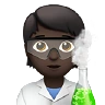 Scientist: Dark Skin Tone Emoji 🧑🏿‍🔬 image - Apple style