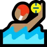 Person Playing Water Polo: Medium Skin Tone Emoji 🤽🏽 image - Microsoft Windows 10 Segoe UI Emoji style