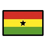 Flag: Ghana Emoji 🇬🇭 image - OpenMoji style