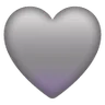 Cœur Gris Emoji 🩶 image - Samsung style