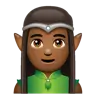 Man Elf: Medium-Dark Skin Tone Emoji 🧝🏾‍♂️ image - WhatsApp style