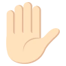 Raised Hand: Light Skin Tone Emoji ✋🏻 image - EmojiTwo style