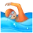 Person Swimming: Medium-Light Skin Tone