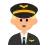 Man Pilot: Medium-Light Skin Tone
