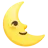 Último cuarto de luna con cara