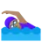 Woman Swimming: Medium Skin Tone