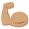 Flexed Biceps: Medium Skin Tone Emoji 💪🏽 image - EmojiTwo style